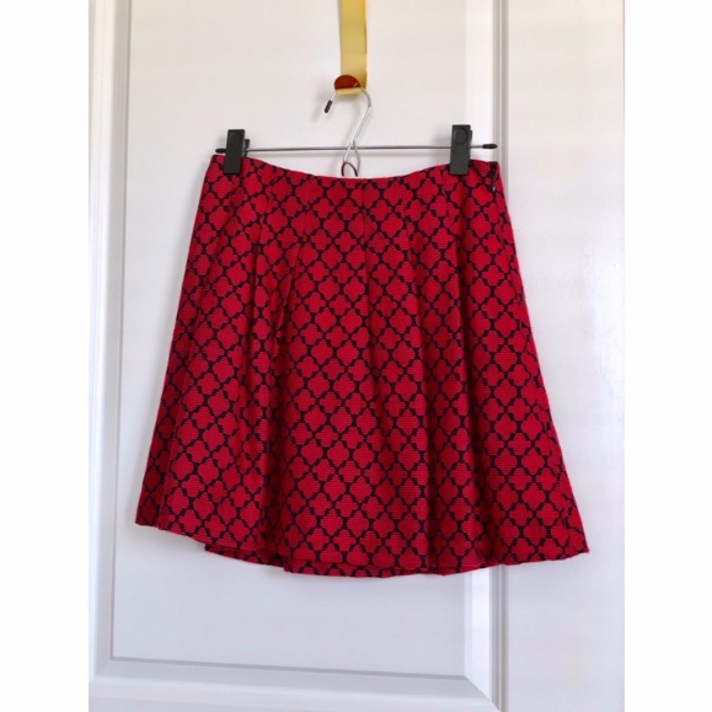 Black/Red Skater Skirt (Size 0)